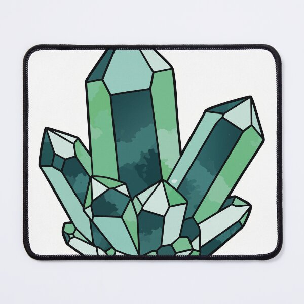 Item preview, Green Crystal Quartz Cluster Sticker - Watercolor Emerald Magic Gemstone Art designed and sold by BestChoiceService.