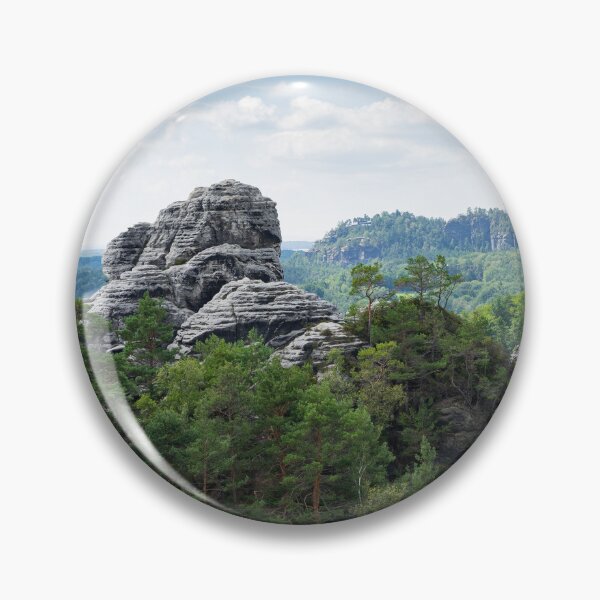 Item preview, Trees and sandstone rocks near Rathen 2, Saxon Switzerland designed and sold by Heidemüllerin.