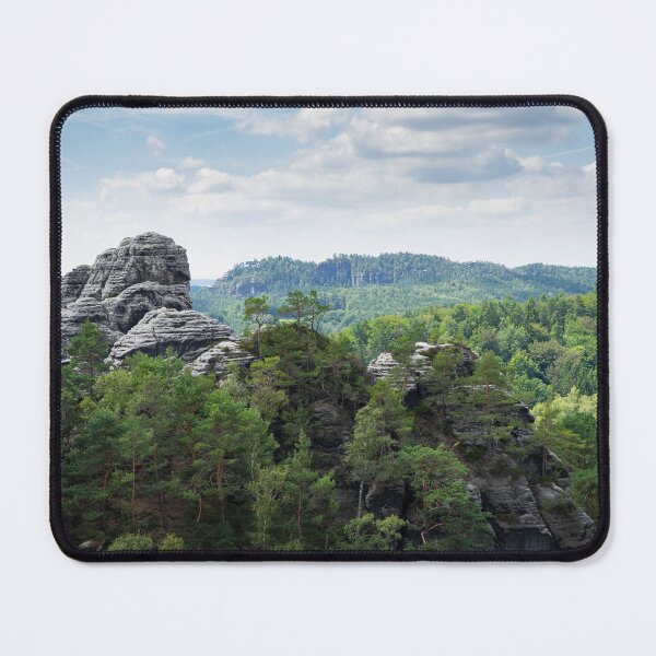 Item preview, Trees and sandstone rocks near Rathen 2, Saxon Switzerland designed and sold by Heidemüllerin.