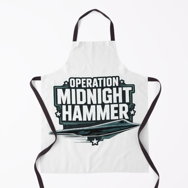 Item preview, Operation Midnight Hammer Stealth Jet Military Tactical T-Shirt and Sticker Design designed and sold by MerchlyMike.