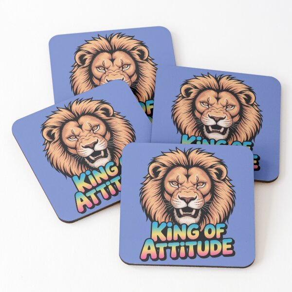 Item preview, LION - KING OF ATTITUDE designed and sold by 123ks.