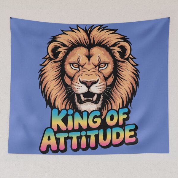 Item preview, LION - KING OF ATTITUDE designed and sold by 123ks.