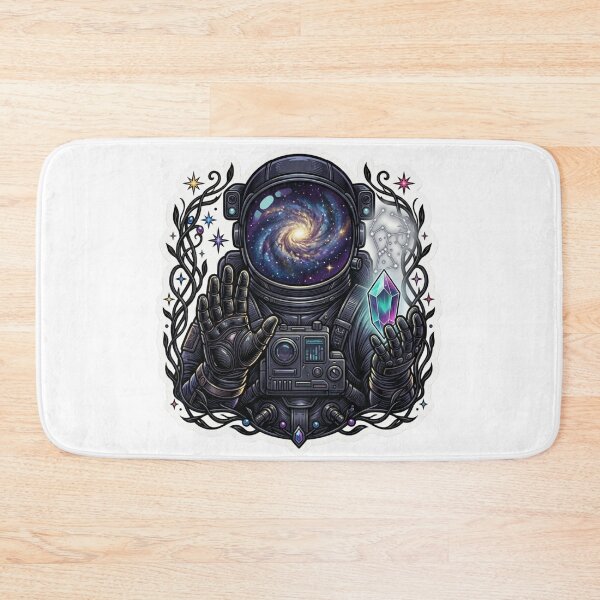 Item preview, Cosmic Astronaut Galaxy Helmet Sticker designed and sold by JeevanStickers.