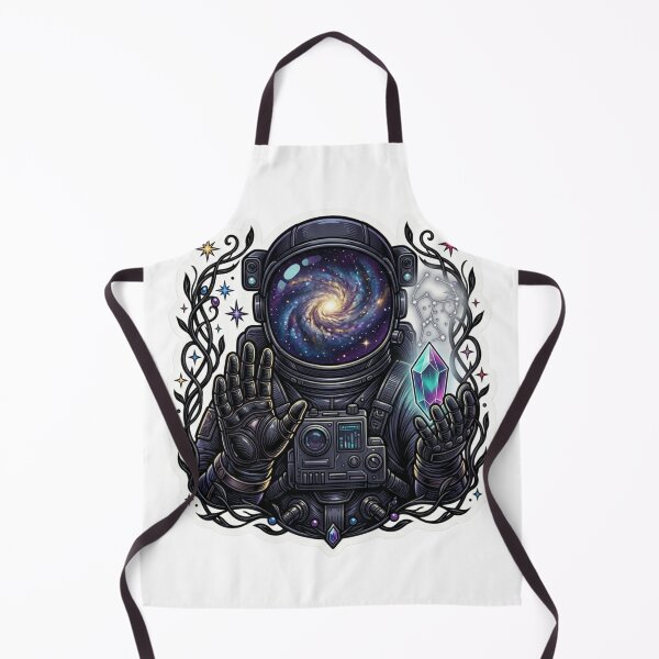 Item preview, Cosmic Astronaut Galaxy Helmet Sticker designed and sold by JeevanStickers.