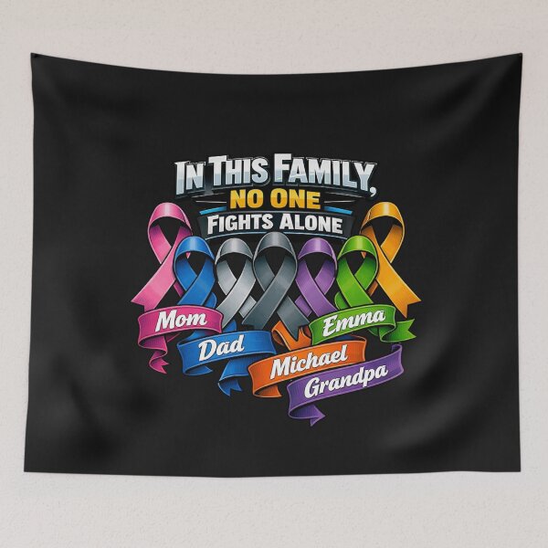 Item preview, In This Family United Support Ribbons designed and sold by Tsugraf Designs.