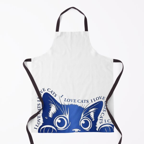 Item preview, Blue Cat Love for Cats designed and sold by Golden Threads Studio.