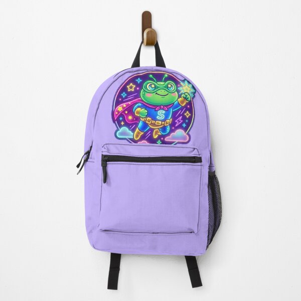 Item preview, Neon Super Hero Frog – Cute Cartoon Amphibian Adventure Design designed and sold by ArtsyExplorer.