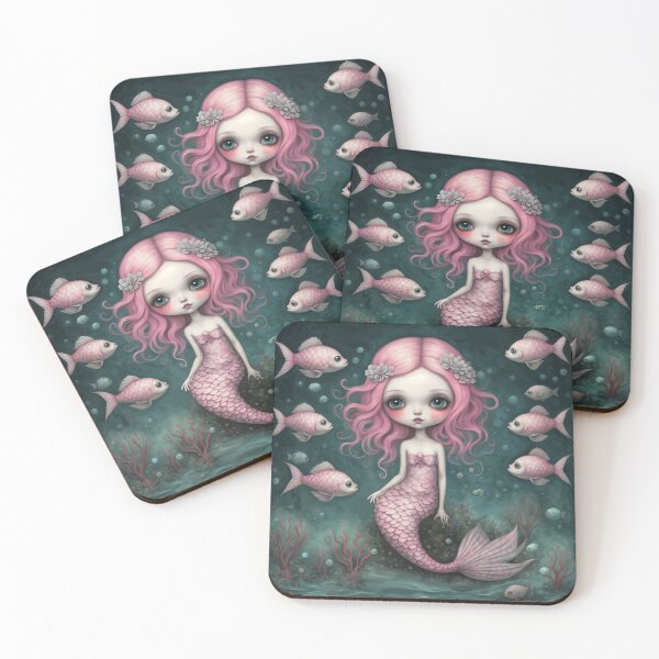 Item preview, Layla Little Pink Mermaid designed and sold by prettycritters.