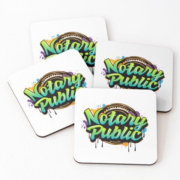 Item preview, Colorful Graffiti Notary Public Seal designed and sold by NotaryLife.