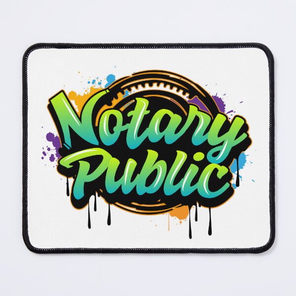 Item preview, Colorful Graffiti Notary Public Seal designed and sold by NotaryLife.