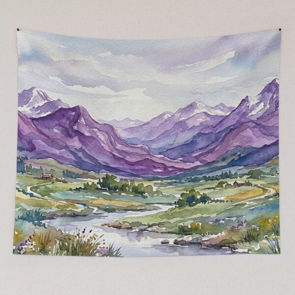 Item preview, Purple mountains designed and sold by The King's general goods.