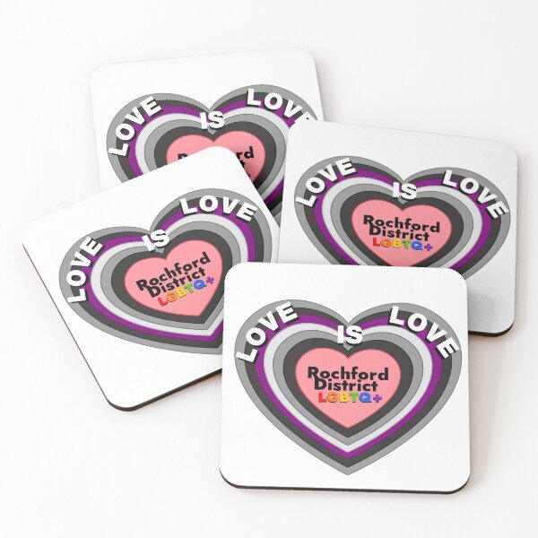 Item preview, Love is Love - Asexual Flag designed and sold by Rochford District LGBTQ+ Group.