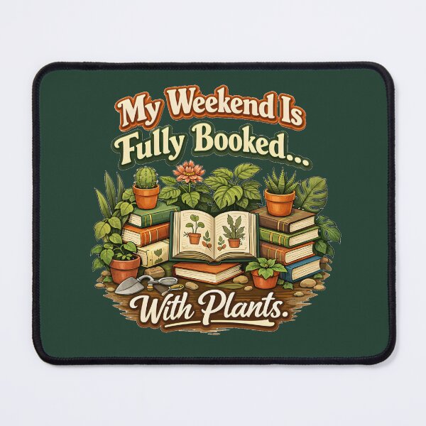 Item preview, My Weekend Is Fully Booked With Plants – Cozy Plant Lover Reading Design designed and sold by blankTeeShirt.