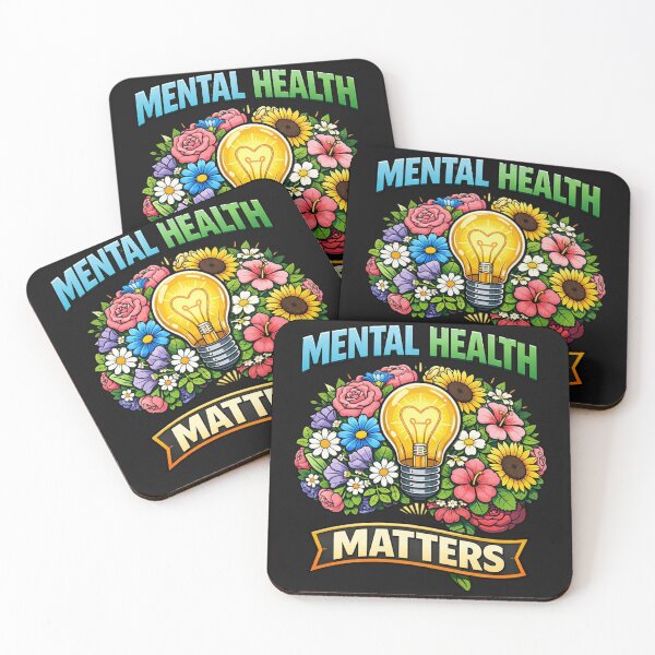 Item preview, Mental Health Matters Floral Brain Lightbulb Awareness designed and sold by Tsugraf Designs.