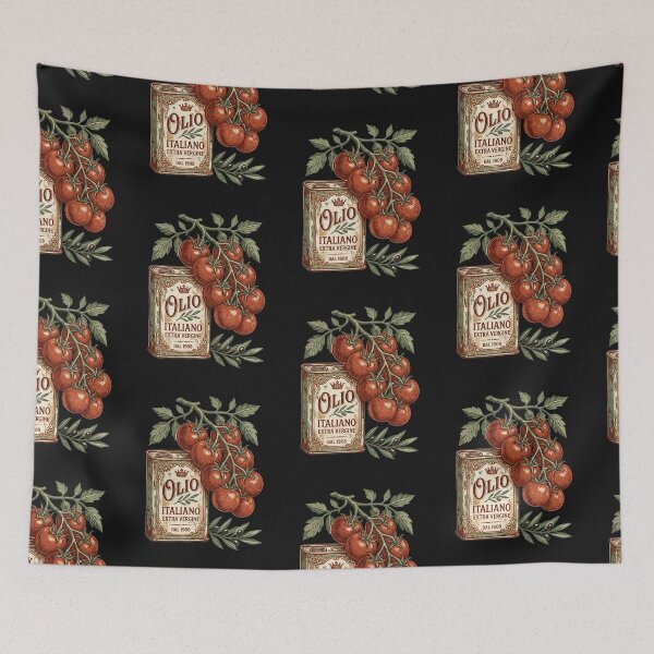 Item preview, Rustic Italian Tomatoes Linocut Block Print designed and sold by CRAZY&ART.