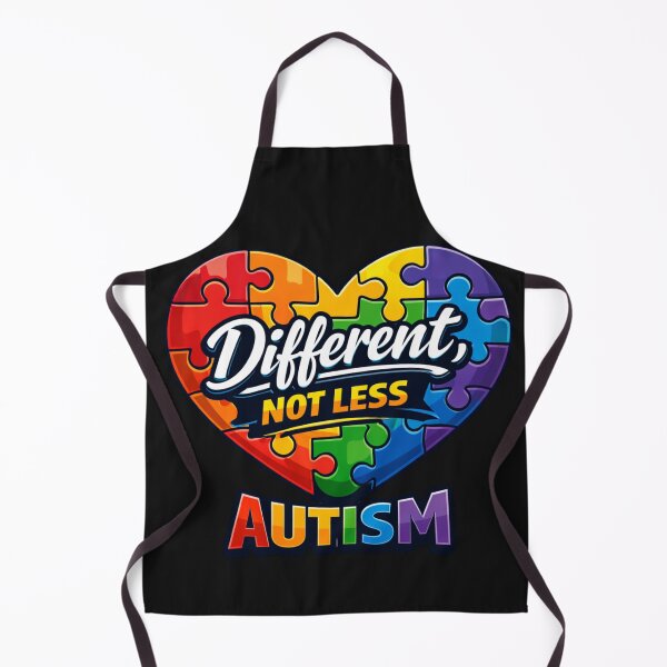 Item preview, Autism Awareness Different Not Less Puzzle Heart designed and sold by Tsugraf Designs.