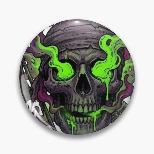 Item preview, Neon Cursed Skull and Snake Edgy Gaming Art designed and sold by JeevanStickers.