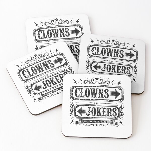 Item preview, Clowns to the left and Jokers to the right designed and sold by Department61.