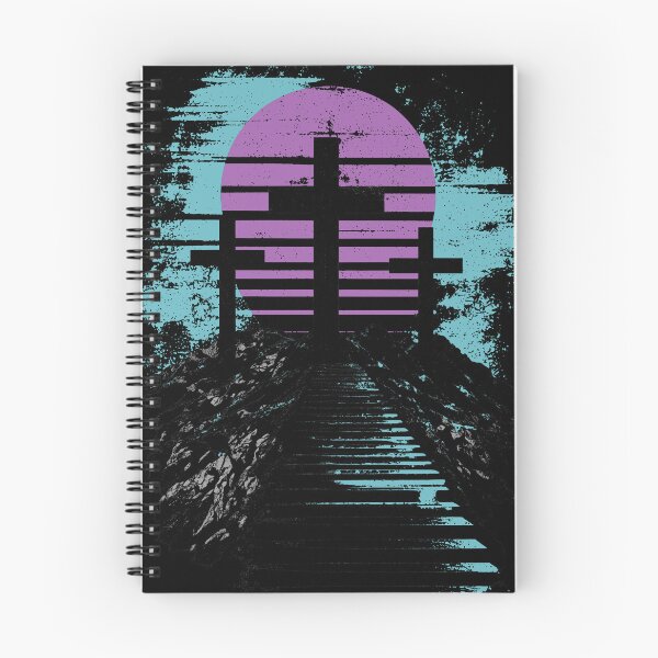 Item preview, Hill of Calvary Golgotha Jesus Christ the way 3 Christian Crosses grunge eroded streetwear black designed and sold by bard-art.