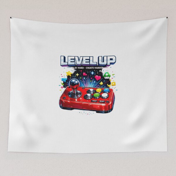 Item preview, Level Up Retro Gamer T-Shirt designed and sold by Stickers Studio.