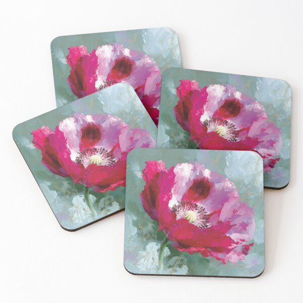Item preview, Textured Acrylic Red Poppy Blossom Painting designed and sold by Paolo-Bandal.