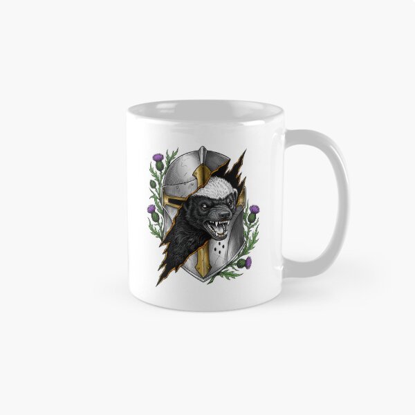 Item preview, The honey Badger in the knight's helmet designed and sold by krabbaraban.