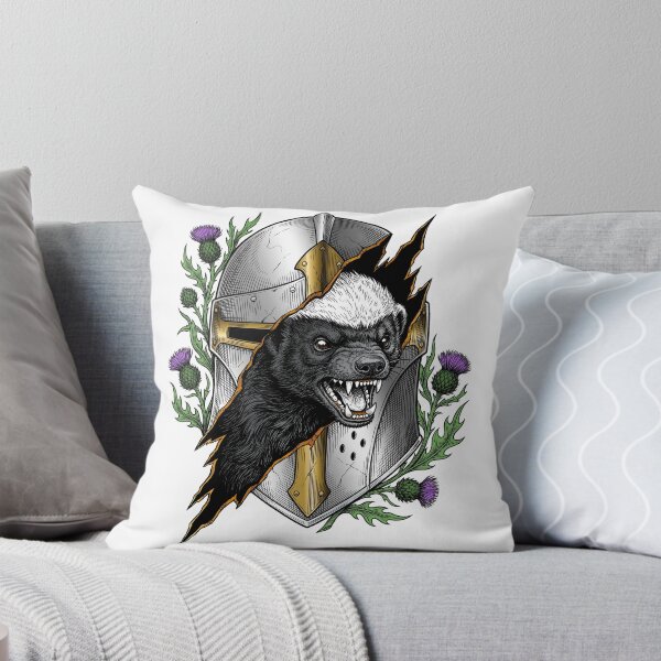 Item preview, The honey Badger in the knight's helmet designed and sold by krabbaraban.