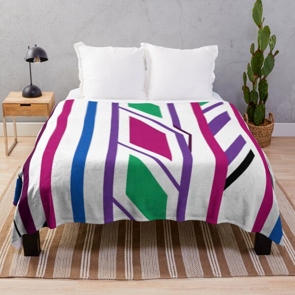Item preview, Line Art Throw Blanket designed and sold by GeoandHome.