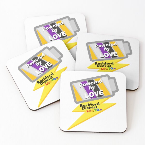 Item preview, Powered by Love - Non Binary Flag  designed and sold by Rochford District LGBTQ+ Group.