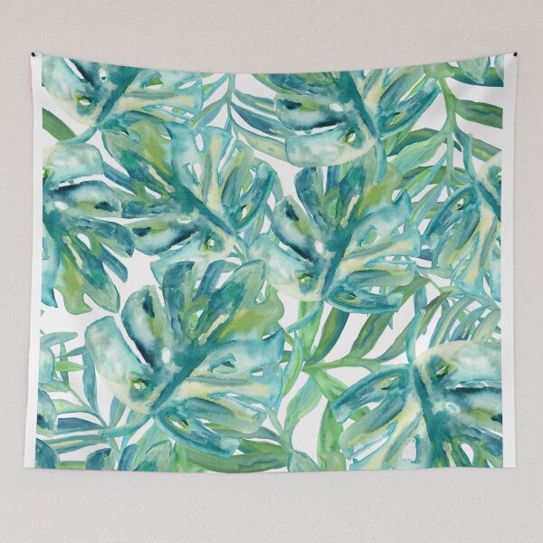 Item preview, Tropical Leaves - Palm &Monstera designed and sold by aneladesigns.