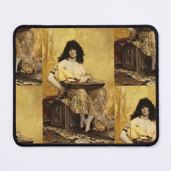 Item preview, Salome by Henri Regnault | Orientalist Golden Portrait Fine Art Wall Poster designed and sold by artofuniverse.