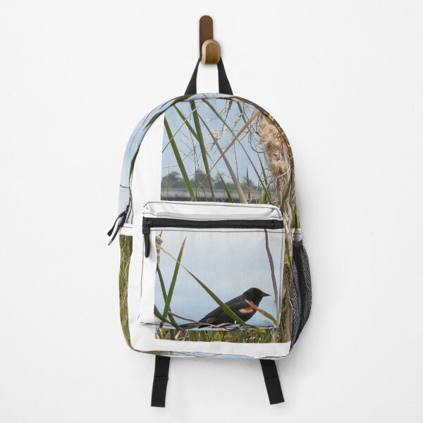 Item preview, Red-Winged Blackbird Perched in Reeds. designed and sold by Pearls1.