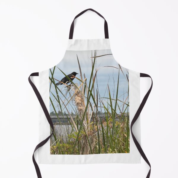 Item preview, Red-Winged Blackbird Perched in Reeds. designed and sold by Pearls1.