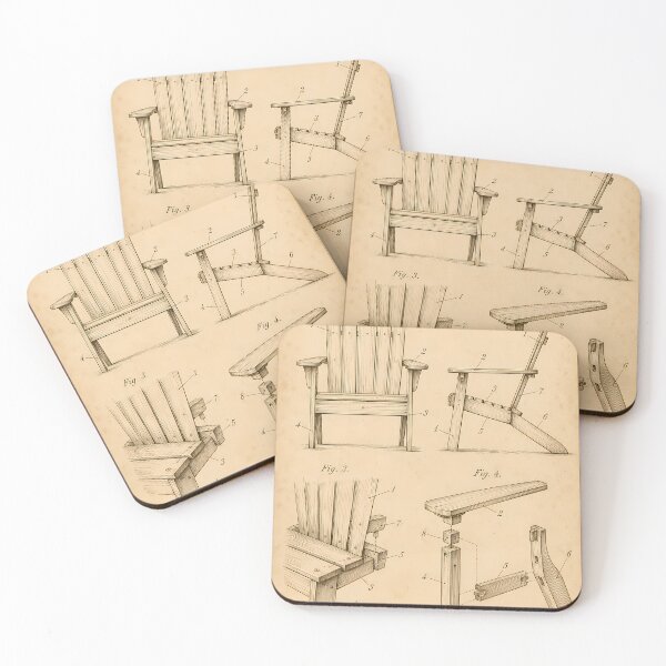Item preview, Adirondack Chair Patent Print · Vintage Portrait Wall Art · Outdoor Living Gift designed and sold by Savannah North.