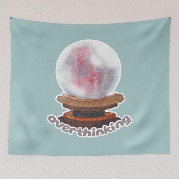 Item preview, Overthinker Crystal Ball designed and sold by Blackberries & Moss.