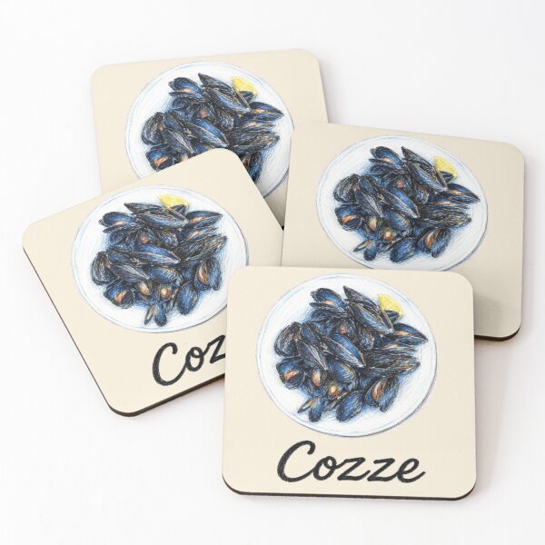 Item preview, Cozze – Illustration of Italian Seafood designed and sold by JOANNASKAH.
