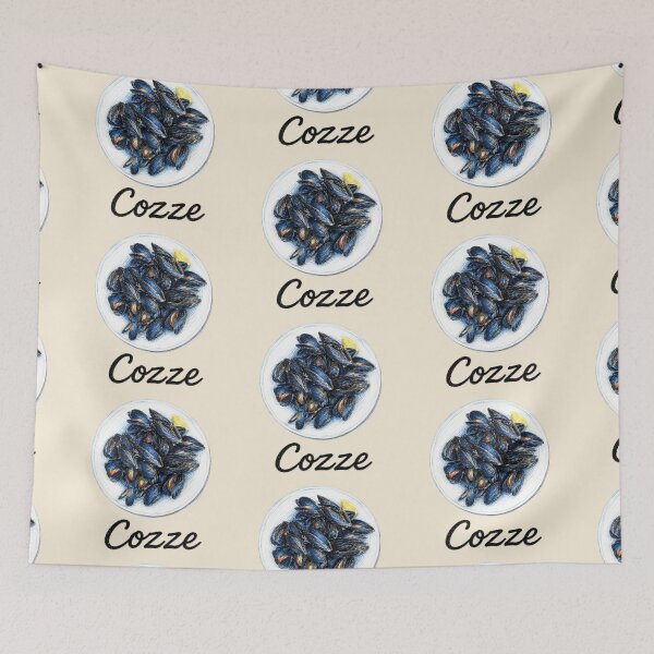 Item preview, Cozze – Illustration of Italian Seafood designed and sold by JOANNASKAH.