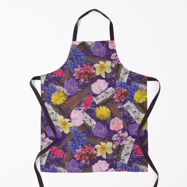 Item preview, Rustic Hinges & Flowers on Purple designed and sold by Digitalmyth's Designs.
