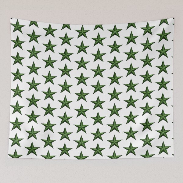 Item preview, Dark Green Watercolor Star designed and sold by Blink Art Studio.