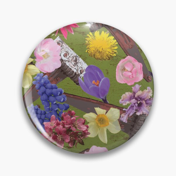 Item preview, Rustic Hinges & Flowers on Green designed and sold by Digitalmyth's Designs.
