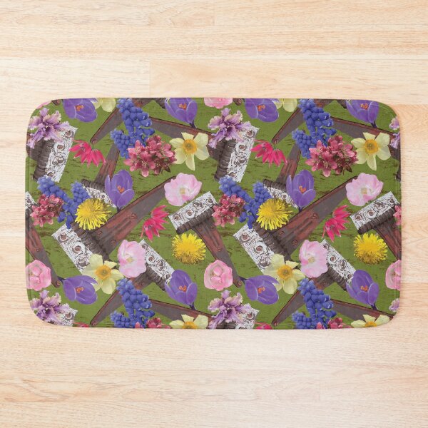 Item preview, Rustic Hinges & Flowers on Green designed and sold by Digitalmyth's Designs.