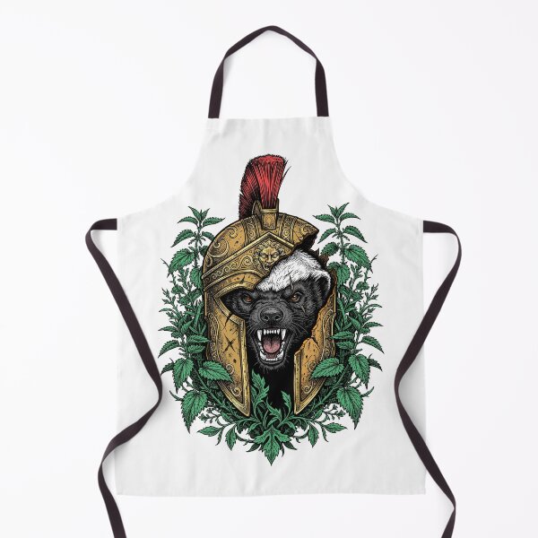 Item preview, A honey badger wearing a Spartan helmet designed and sold by krabbaraban.