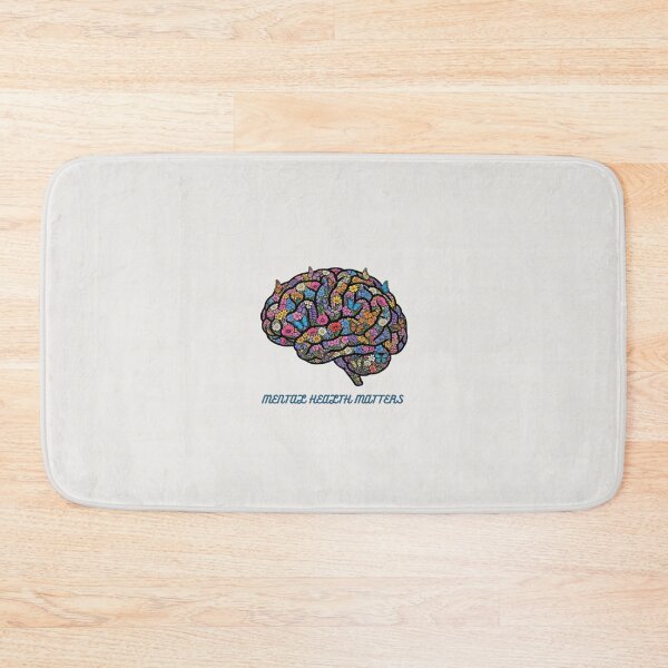 Item preview, Mental Health Matters Gift Funny Psychologist Floral Brain Therapist Art designed and sold by AkDesign022.