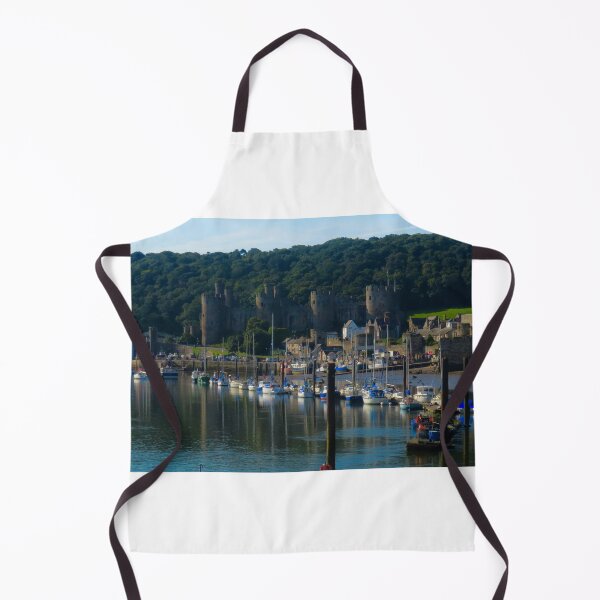 Item preview, Conwy castle overlooking the majestic harbour with its fishing fleet and pleasure craft designed and sold by Ribster13.