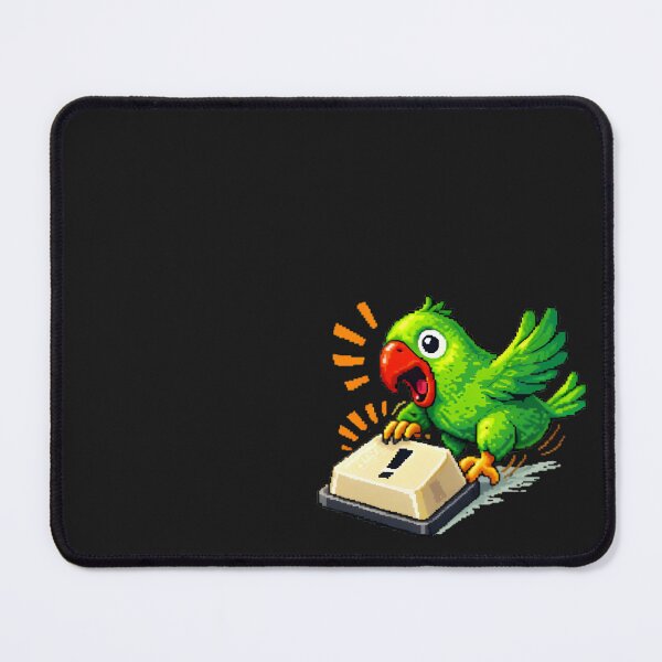 Item preview, Exclamation Key Parrot – Funny Tech Humor Keyboard Design designed and sold by BriyaSol.