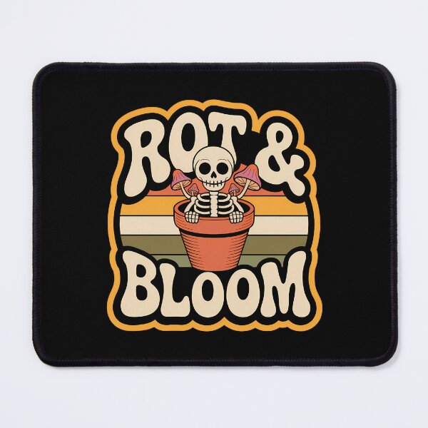 Item preview, Rot and Bloom Skeleton Plant Pot Vintage Halloween Design designed and sold by Raw Tigers.
