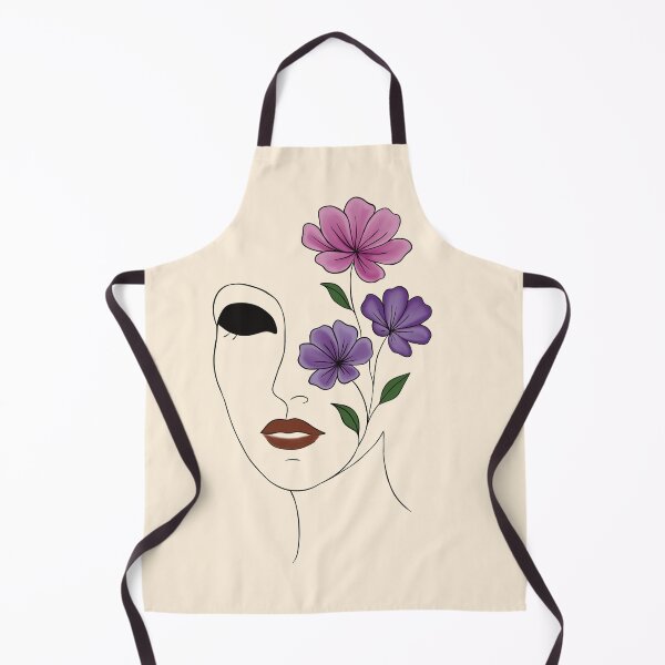 Artikelvorschau, Eleganz vereint: Minimalistische florale Gesichtsillustration entworfen und verkauft von Senorona.