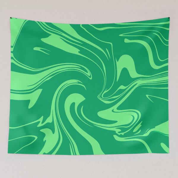 Item preview, Mint Green Fluid Swirl Abstract Art designed and sold by CaramelCo.