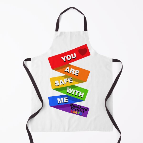 Item preview, You are safe with me - Rainbow Flag designed and sold by Rochford District LGBTQ+ Group.