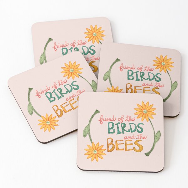 Item preview, Friend of the birds and the bees, nature flowers, sunflower text art designed and sold by Pixel & Petal Co..